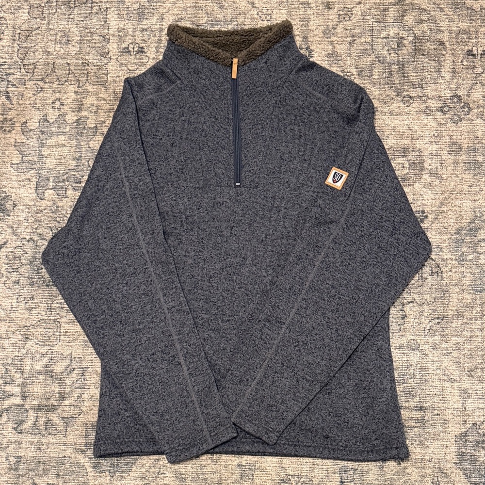Men's Gray Zip-Up Sweater